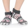 imageAmerican Trends Slipper Socks for Women Non Slip Christmas Socks Comfy Warm Winter Grippy Socks with GrippersPink Heart