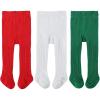 Pure White Red Green-3 Pairs