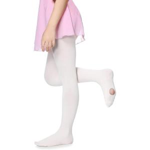 imageAmerican Trends Baby Ballet Tights for Girls Soft Dance Tights Leggings Toddler Dancing Tights Kids StockingsA White  Prime Version