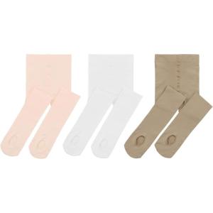 imageAmerican Trends Baby Ballet Tights for Girls Soft Dance Tights Leggings Toddler Dancing Tights Kids StockingsWhitetanpink