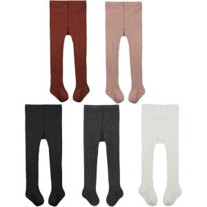 imageAmerican Trends Baby Leggings Stocking Toddler Girl Socks Tights for Baby Girls Kids Winter Knitted LeggingsBlack White Gray Pink Red