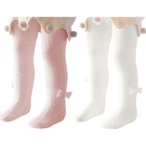 imageAmerican Trends Baby Leggings Stocking Toddler Girl Socks Tights for Baby Girls Kids Winter Knitted LeggingsZ White Pink