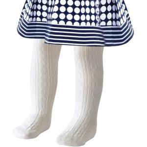 imageAmerican Trends Baby Leggings Stocking Toddler Girl Socks Tights for Baby Girls Kids Winter Knitted LeggingsZwhite