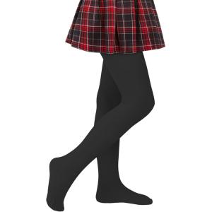 imageAmerican Trends Ballet Tights for Girls Nude Tights Kids Dance Stockings Girls Soft School Uniform Tights1 Pack Black