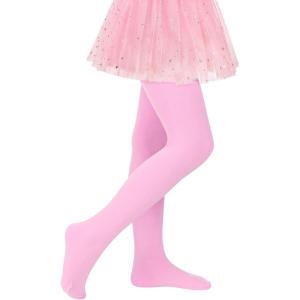 imageAmerican Trends Ballet Tights for Girls Nude Tights Kids Dance Stockings Girls Soft School Uniform Tights1 Pack Pink