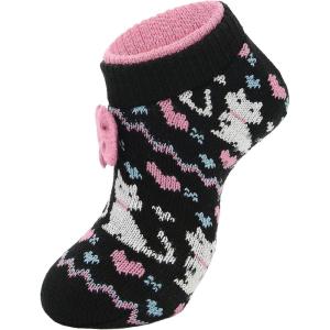 imageAmerican Trends Slipper Socks for Women Non Slip Christmas Socks Comfy Warm Winter Grippy Socks with GrippersBlack Kitty