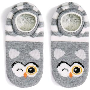 imageAmerican Trends Slipper Socks for Women Non Slip Christmas Socks Comfy Warm Winter Grippy Socks with GrippersGrey Owl