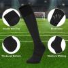 imageAmerican Trends Baseball Socks and Belt Combo Set for Youth Adult 3 Football Baseball Socks with Baseball BeltBlack