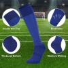 imageAmerican Trends Baseball Socks and Belt Combo Set for Youth Adult 3 Football Baseball Socks with Baseball BeltBlue