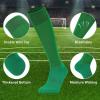 imageAmerican Trends Baseball Socks and Belt Combo Set for Youth Adult 3 Football Baseball Socks with Baseball BeltGreen