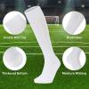imageAmerican Trends Baseball Socks and Belt Combo Set for Youth Adult 3 Football Baseball Socks with Baseball BeltWhite