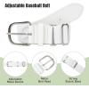 imageAmerican Trends Baseball Socks and Belt Combo Set for Youth Adult 3 Football Baseball Socks with Baseball BeltWhite