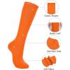 imageAmerican Trends Knee High Socks for Women Striped Tube Socks Youth Athletic Soccer Socks2pack Orange