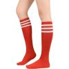 imageAmerican Trends Knee High Socks for Women Striped Tube Socks Youth Athletic Soccer Socks2pack Red White