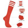 imageAmerican Trends Knee High Socks for Women Striped Tube Socks Youth Athletic Soccer Socks2pack Red White
