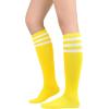 imageAmerican Trends Knee High Socks for Women Striped Tube Socks Youth Athletic Soccer Socks2pack Yellow White