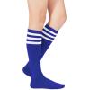 imageAmerican Trends Women Softball Socks Knee High Tube Socks Long Baseball Soccer Socks for Youth Girls1 Pack Blue White