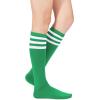 imageAmerican Trends Women Softball Socks Knee High Tube Socks Long Baseball Soccer Socks for Youth Girls1 Pack Green White