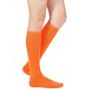imageAmerican Trends Women Softball Socks Knee High Tube Socks Long Baseball Soccer Socks for Youth Girls1 Pack Orange