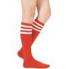 imageAmerican Trends Women Softball Socks Knee High Tube Socks Long Baseball Soccer Socks for Youth Girls1 Pack Red White