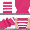 imageAmerican Trends Women Softball Socks Knee High Tube Socks Long Baseball Soccer Socks for Youth Girls1 Pack Red White