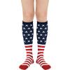 imageKnee High Socks Athletic Women Tube for Teen Girl Cosplay 1 Pack One Size1 Pack American Flag