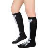 imageKnee High Socks Athletic Women Tube for Teen Girl Cosplay 1 Pack One Size1 Pack Black Skull