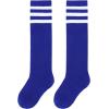 imageKnee High Socks Athletic Women Tube for Teen Girl Cosplay 1 Pack One Size1 Pack Blue and White
