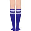 imageKnee High Socks Athletic Women Tube for Teen Girl Cosplay 1 Pack One Size1 Pack Blue and White