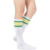 imageKnee High Socks Athletic Women Tube for Teen Girl Cosplay 1 Pack One Size1 Pack Green  Yellow