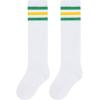 imageKnee High Socks Athletic Women Tube for Teen Girl Cosplay 1 Pack One Size1 Pack Green  Yellow
