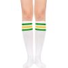 imageKnee High Socks Athletic Women Tube for Teen Girl Cosplay 1 Pack One Size1 Pack Green  Yellow