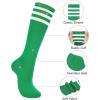 imageKnee High Socks Athletic Women Tube for Teen Girl Cosplay 1 Pack One Size1 Pack Green and White