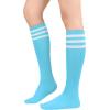 imageKnee High Socks Athletic Women Tube for Teen Girl Cosplay 1 Pack One Size1 Pack Light Blue White