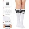 imageKnee High Socks Athletic Women Tube for Teen Girl Cosplay 1 Pack One Size1 Pack White Black