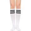 imageKnee High Socks Athletic Women Tube for Teen Girl Cosplay 1 Pack One Size1 Pack White Black