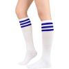 imageKnee High Socks Athletic Women Tube for Teen Girl Cosplay 1 Pack One Size1 Pack White Blue