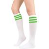 imageKnee High Socks Athletic Women Tube for Teen Girl Cosplay 1 Pack One Size1 Pack White Green