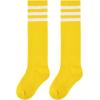 imageKnee High Socks Athletic Women Tube for Teen Girl Cosplay 1 Pack One Size1 Pack Yellow White