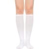 imageKnee High Socks Athletic Women Tube for Teen Girl Cosplay 1 Pack One SizeWhite