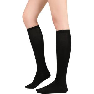 imageKnee High Socks Athletic Women Tube for Teen Girl Cosplay 1 Pack One Size1 Pack Black