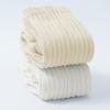 imageAmerican Trends Crew Socks for Women Casual Scrunch Retro Crew Socks Solid Color Stacked Tube Socks2pack Whitebeige
