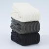 imageAmerican Trends Crew Socks for Women Casual Scrunch Retro Crew Socks Solid Color Stacked Tube Socks3pack Blackwhitegrey