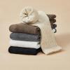 imageAmerican Trends Crew Socks for Women Casual Scrunch Retro Crew Socks Solid Color Stacked Tube Socks5pack1