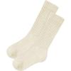 imageAmerican Trends Crew Socks for Women Casual Scrunch Retro Crew Socks Solid Color Stacked Tube SocksBeige