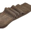 imageAmerican Trends Crew Socks for Women Casual Scrunch Retro Crew Socks Solid Color Stacked Tube SocksCoffee