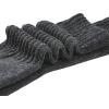 imageAmerican Trends Crew Socks for Women Casual Scrunch Retro Crew Socks Solid Color Stacked Tube SocksGrey