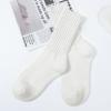 imageAmerican Trends Crew Socks for Women Casual Scrunch Retro Crew Socks Solid Color Stacked Tube SocksWhite