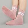 imageAmerican Trends Pilates Socks with Grips for Women Yoga Socks Barre Socks Non Slip Socks3 Pairslight Blue Pink Light Purple