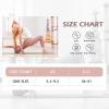 imageAmerican Trends Pilates Socks with Grips for Women Yoga Socks Barre Socks Non Slip Socks3 Pairslight Blue Pink Light Purple